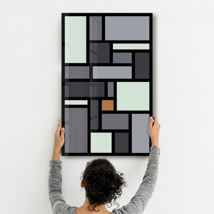 Wallity Pintura Decorativa de Vidrio Templado Multicolor 46 x 72 cm Wallity Pintura Decorativa de Vidrio Templado Multicolor 46 x 72 cm